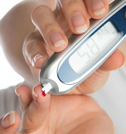 People with diabetes may experience eye lesions.