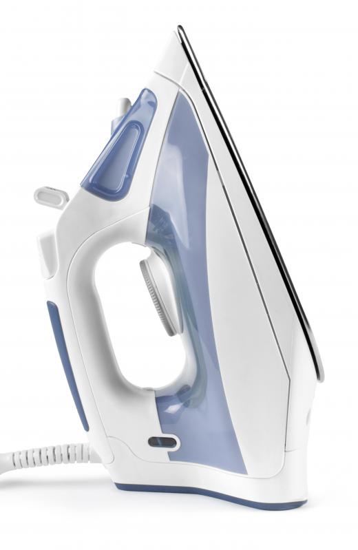 Steam irons should be filled with deionized water.