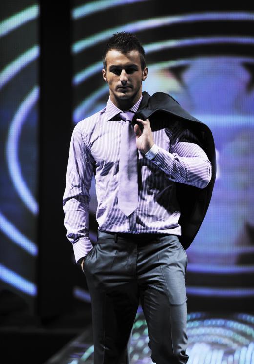 Male models often appear perfectly fit.