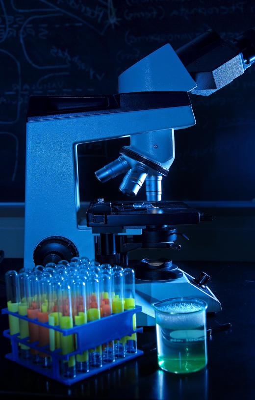 Some blood tests involve microscopic examination.