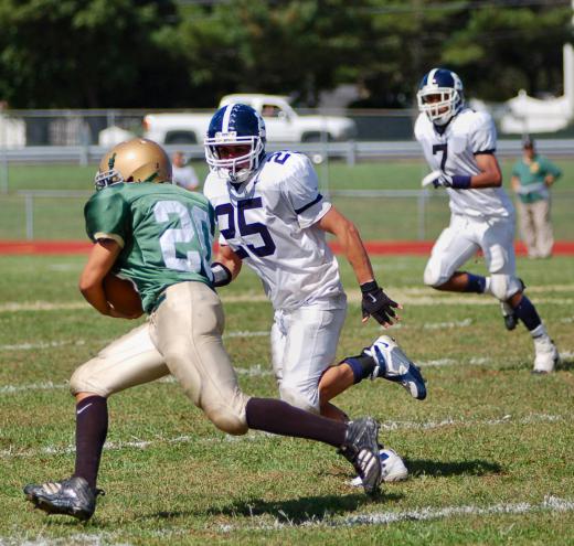 Football players may experience ankle injuries frequently.