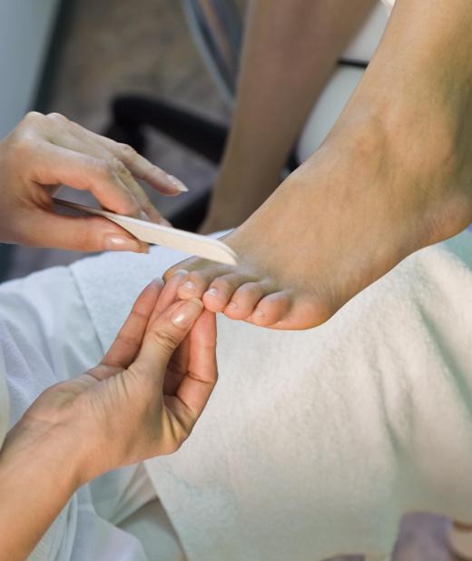 Infections in the nail bed may occur as a result of improper nail filing.