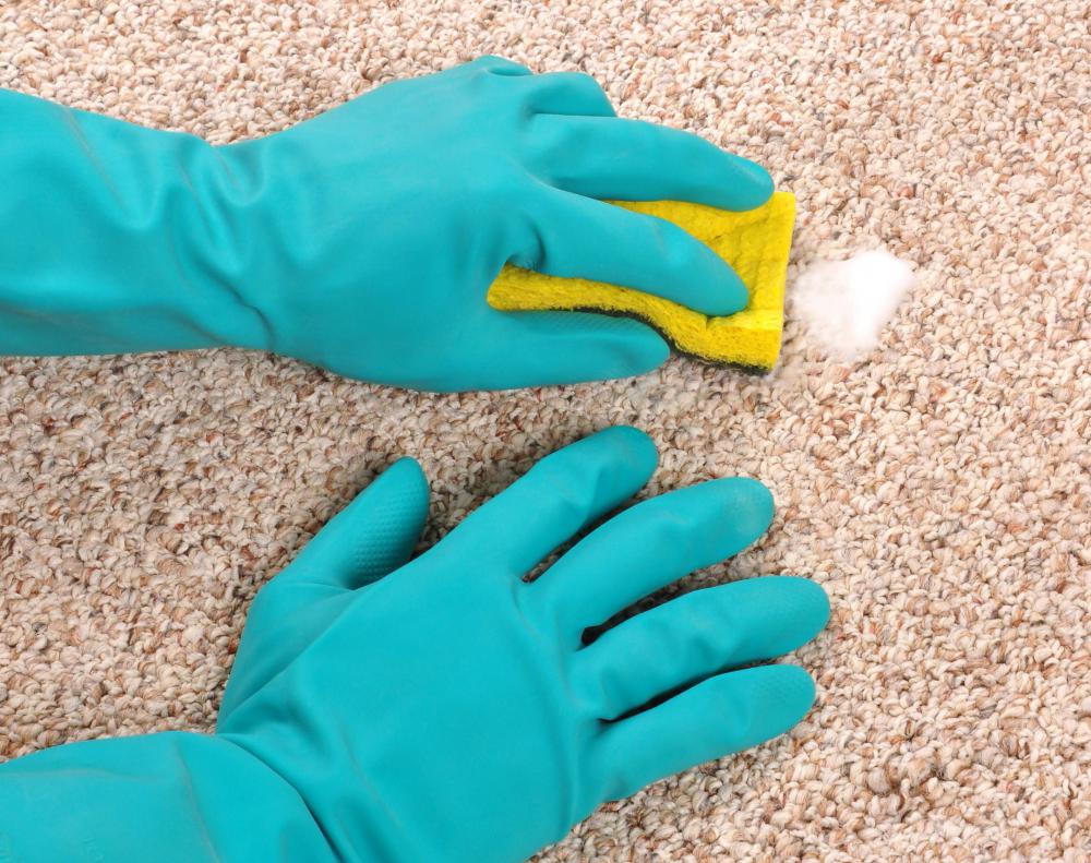 Wearing rubber gloves while cleaning can help prevent dermatitis.
