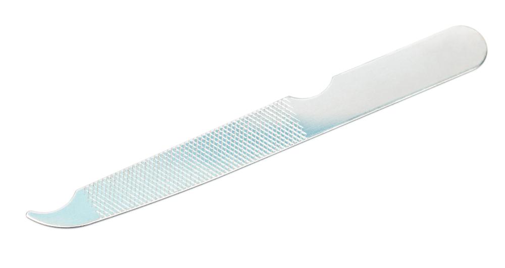 It may be advisable to file away the impacted area using a nail file.