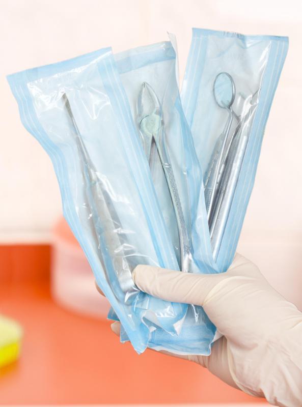 Sterile instruments should be used to handle iodoform gauze.