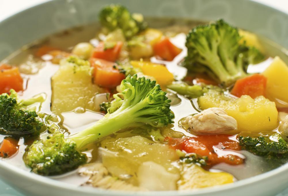 Broccoli is rich in fiber.