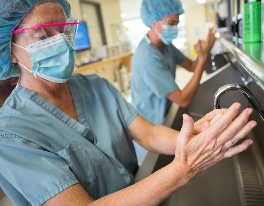 Following proper sanitation protocols before, during and after surgery helps to reduce the risk of post-operative infections.