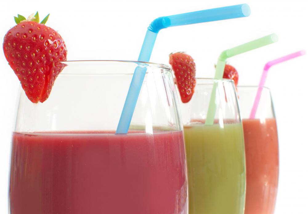 Smoothies made with yogurt will supply essential probiotics to the digestive system.