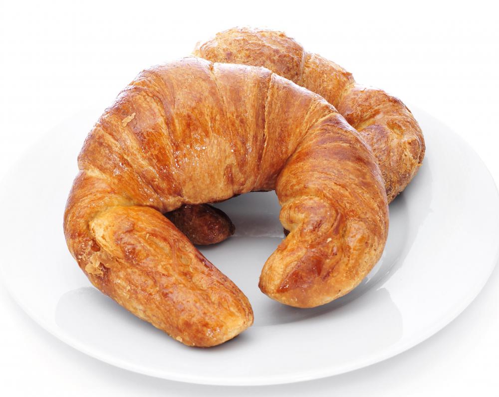 Croissants are an unhealthy continental breakfast food.