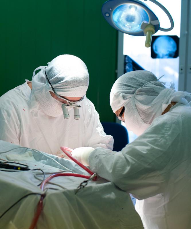 Surgery may become necessary for someone encountering a frontal lobe lesion caused by a tumor.