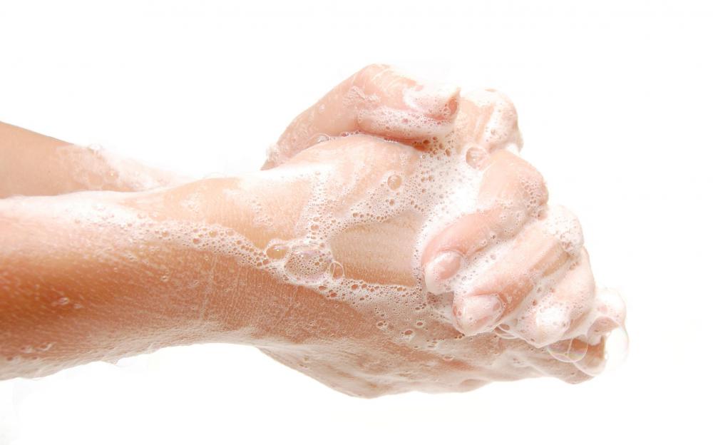 Washing hands with antibacterial soap when there's a cut present can prevent boils from forming.