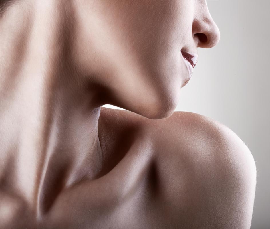 The clavicle -- also known as the collar bone -- connects the shoulder to the upper torso.