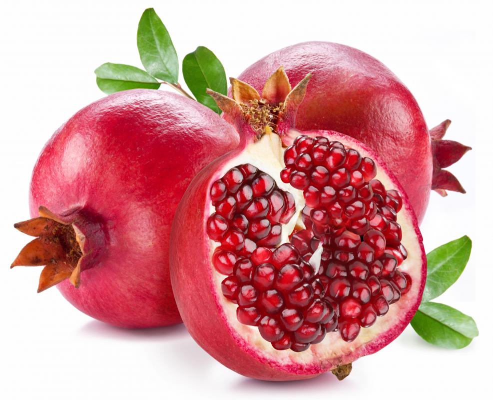Pomegranates are high in B-complex vitamins.