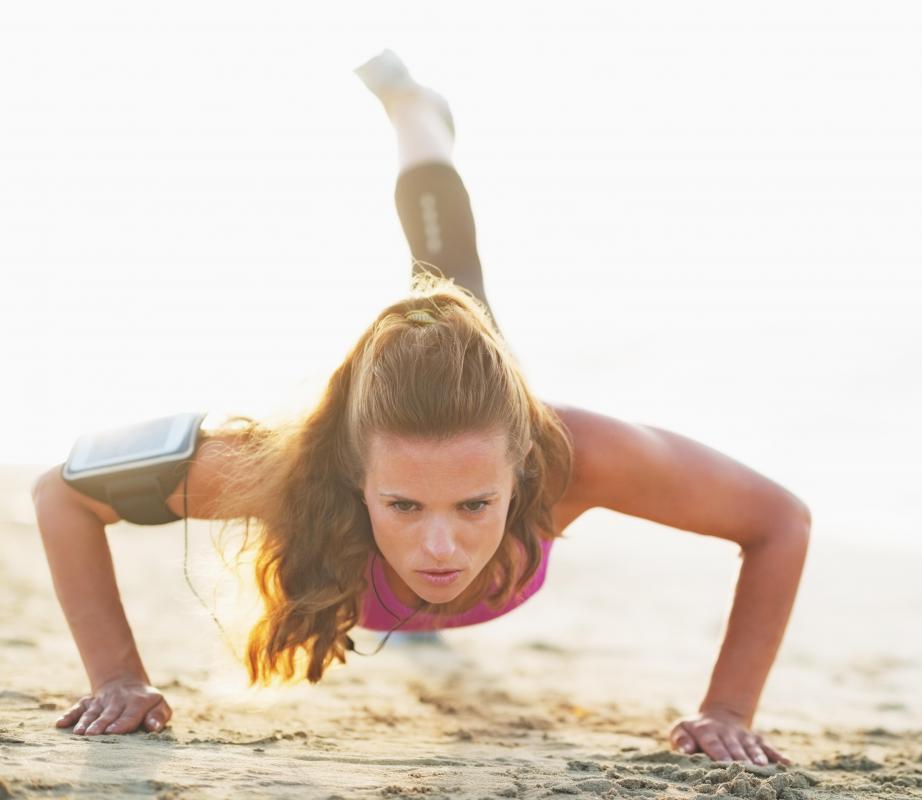 Push ups and other exercises that target the chest are the most effective for sagging breasts.