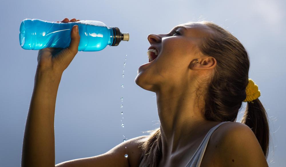 Staying hydrated may help prevent an upset stomach.