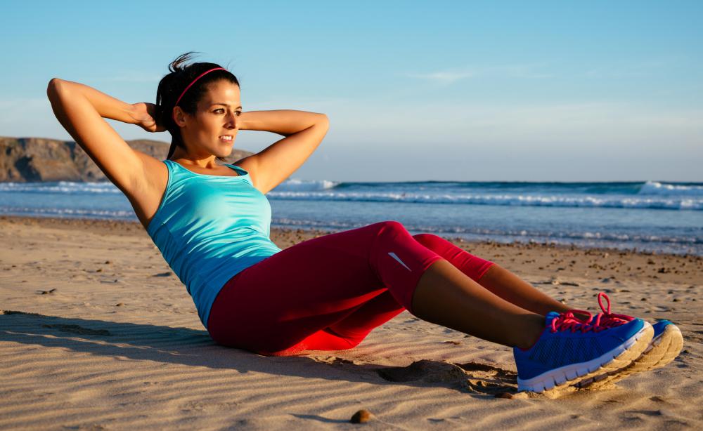 Sit-ups can help tone abdominal muscles.