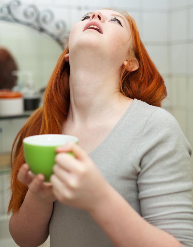 Gargling with warm saltwater can loosen mucus.