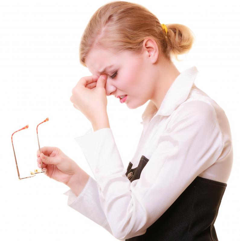 Grave's disease can cause pain and impaired vision.