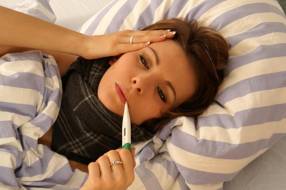 A fever is a common symptom of uterus infection.