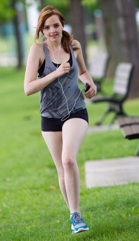 While running or jogging, it's best to listen to music that one enjoys.
