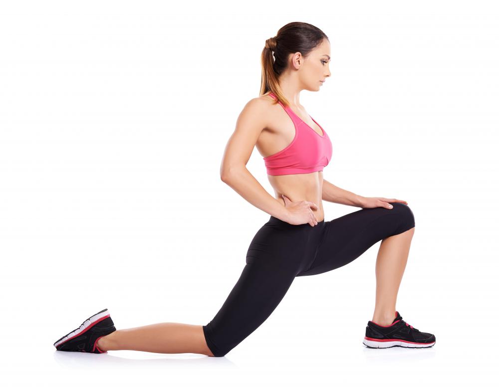 Leg stretches for the front thigh muscle usually help to lengthen the hip relexors.