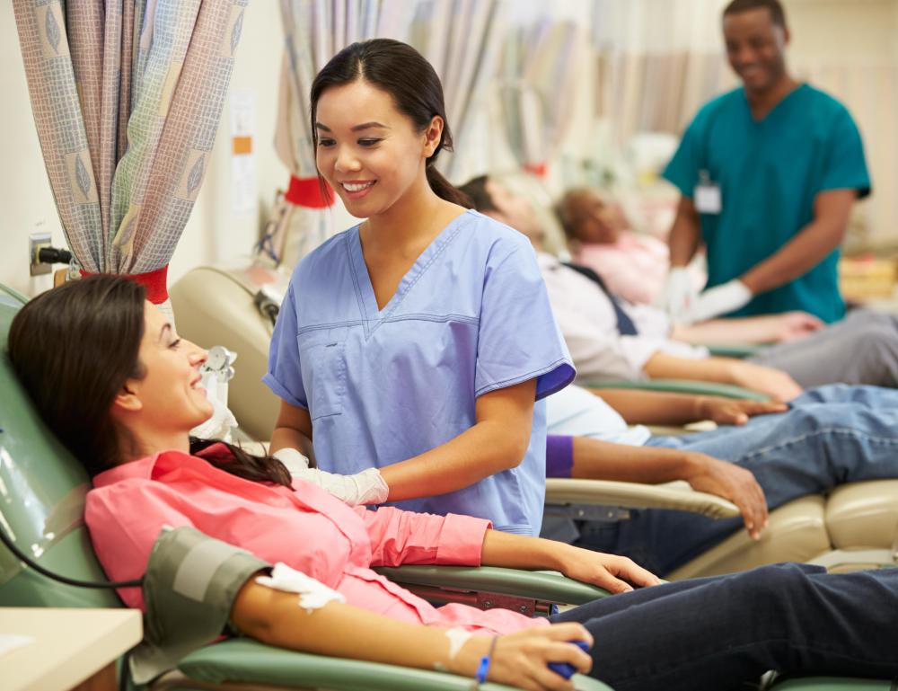 Immunoglobulin injections from blood donated by another person may be used to treat certain conditions.