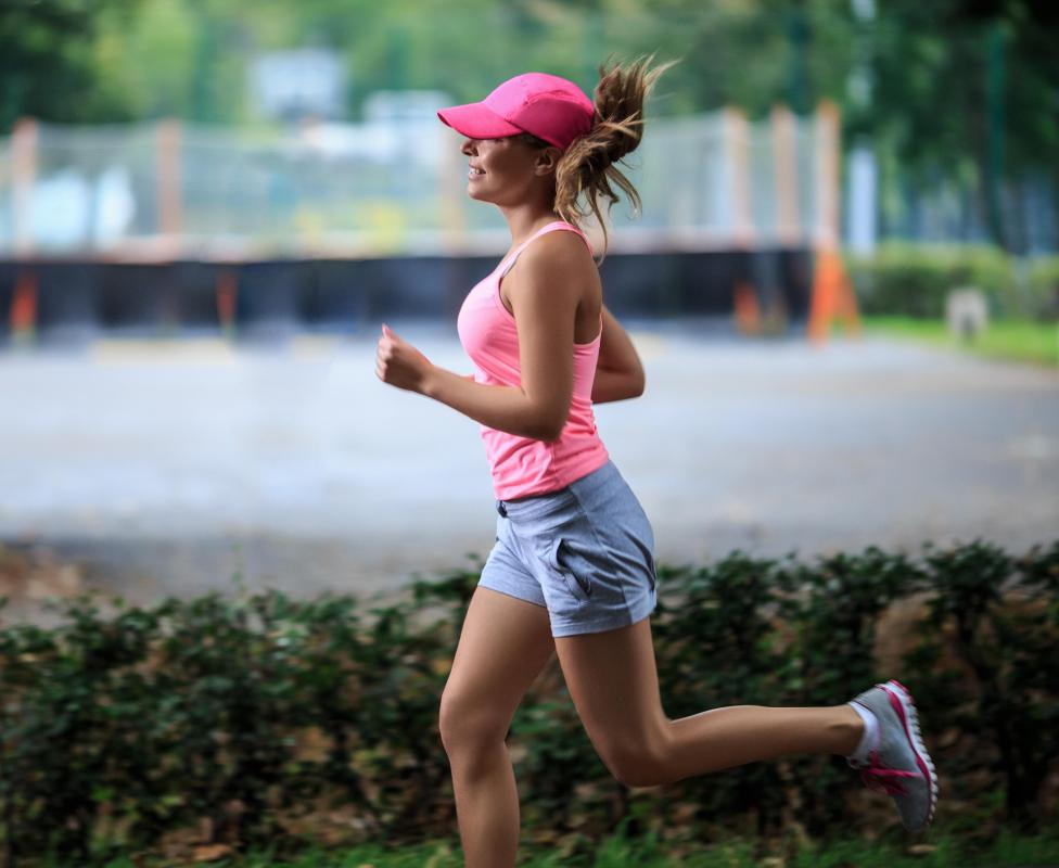 A person not properly conditioned may get cramps when running.