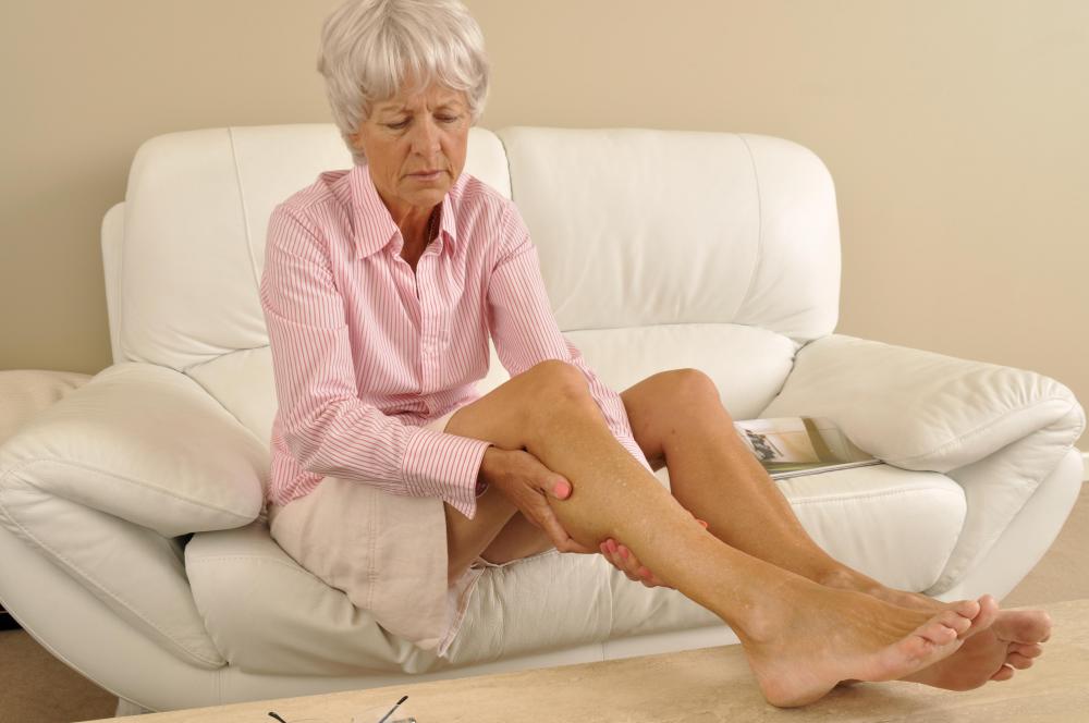 Pain in the calves or thighs may indicate deep vein thrombosis, which is a blood clot in the leg.