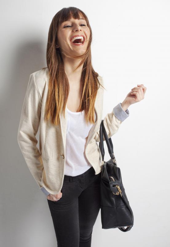 The urethra may be stretched when a patient experiences a fallen bladder, which increases the chances for a release of urine whenever a person laughs.