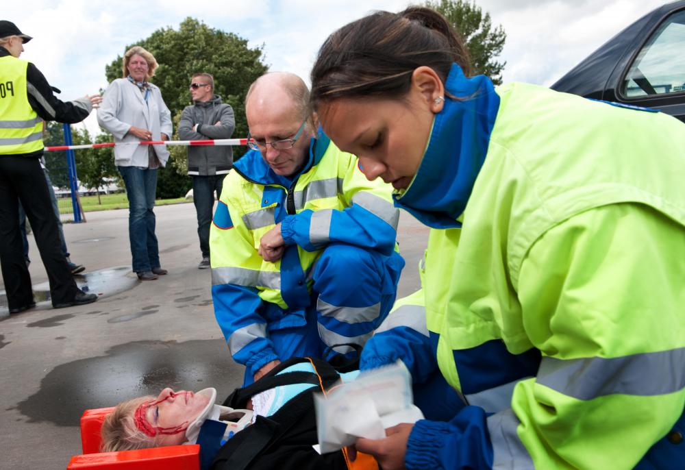 CPR and first aid can keep an accident victim alive until paramedics can arrive.