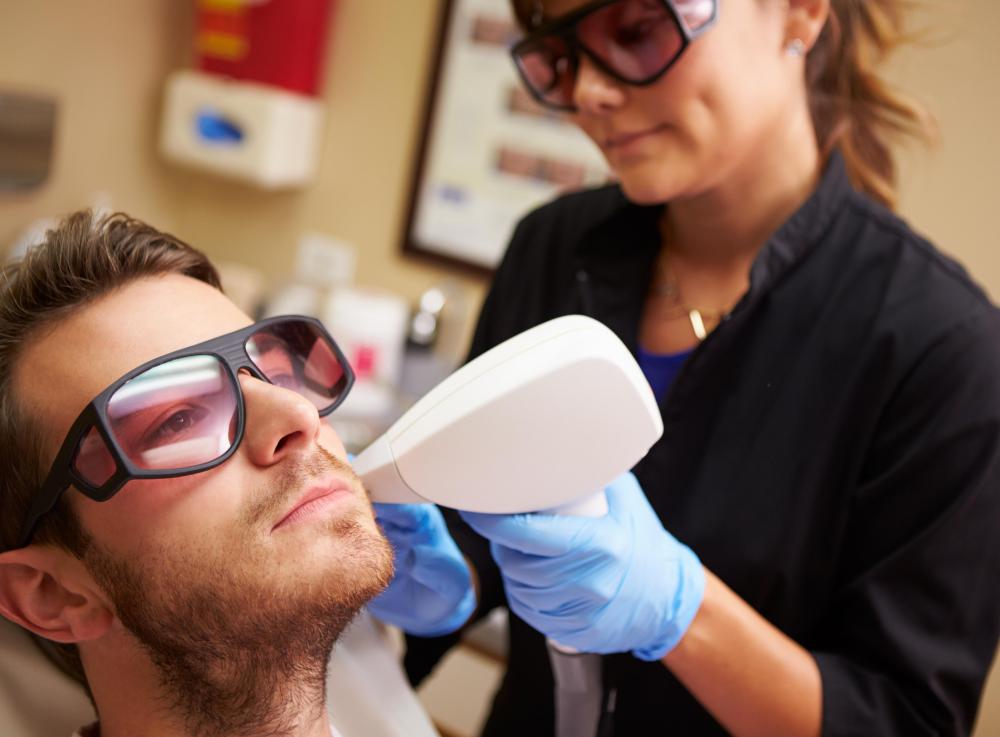 Laser treatment can be used to treat acne scars.