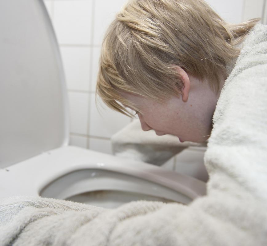 Vomiting is a common side effect with many antibiotics.