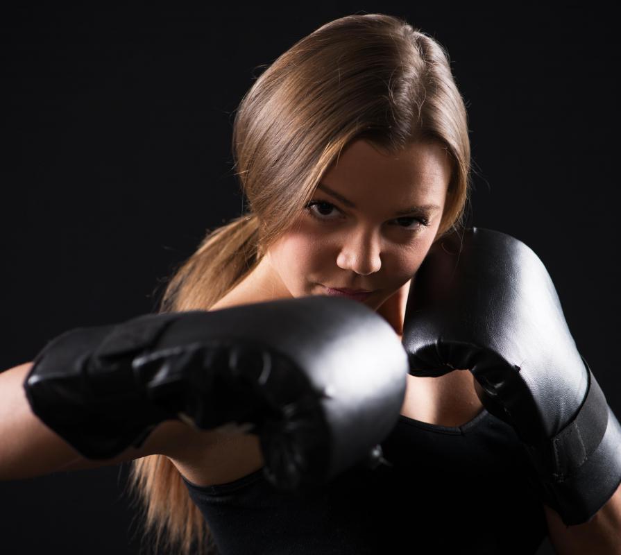 Training gloves are used for martial arts that involve striking with the hands.