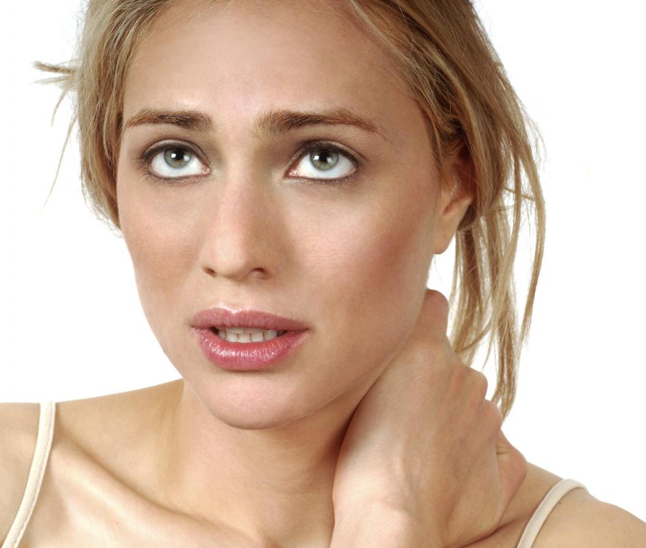 A stiff neck may indicate an abnormally high level of cerebrospinal fluid.