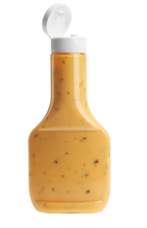 Olestra has been used in salad dressings.