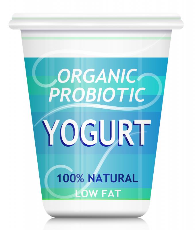 Vegans don't eat dairy products, such as yogurt.