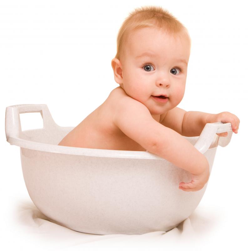 Warm baths can help relieve constipation in babies.