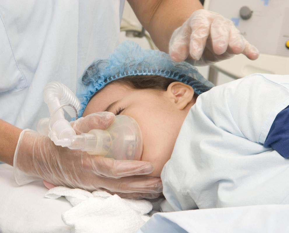 General anesthesia is used during epigastric hernia surgery.
