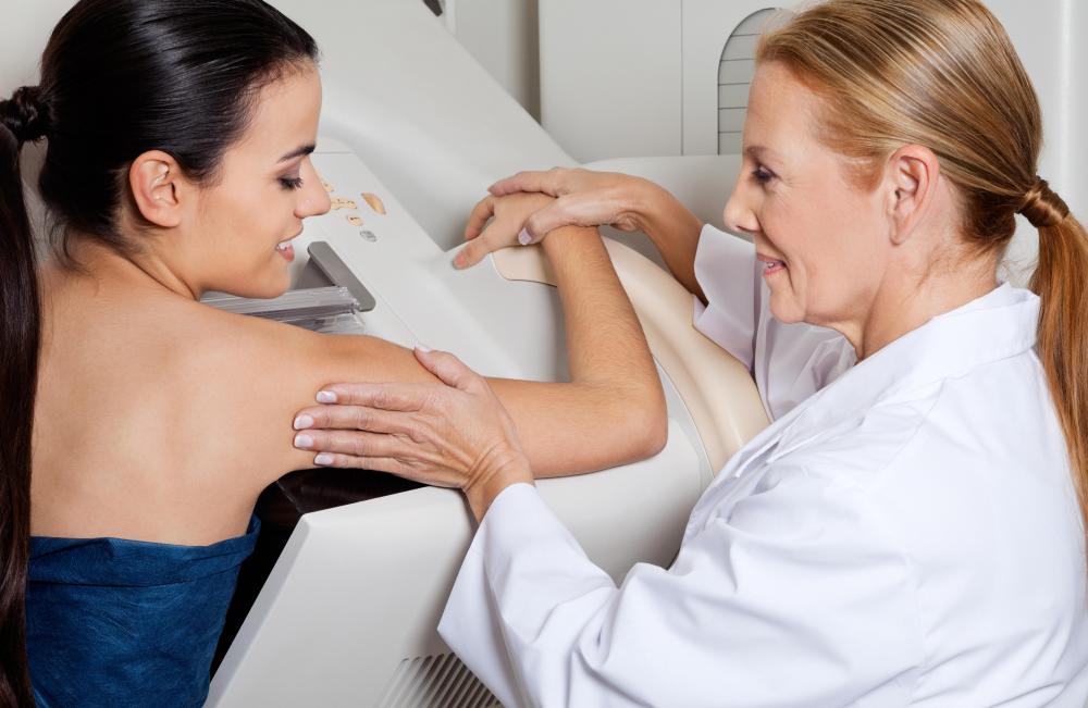 A mammogram may be performed to produce a clear image of the location, size, and shape of a breast hamartoma.