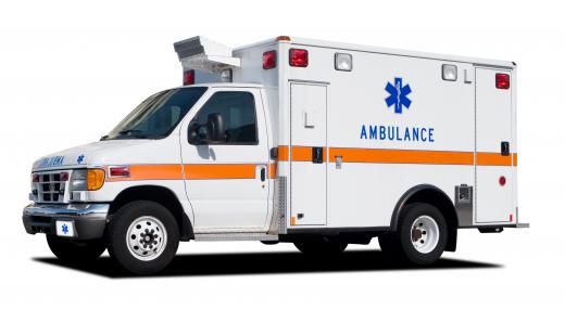 Emergency medical technicians are trained health care professionals who ride on board ambulances.