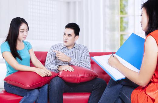 Relationship therapy aims to address problematic issues within a couple's relationship.