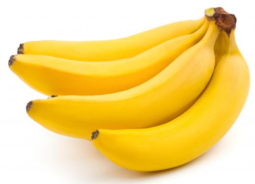 Bananas are a good source of potassium.