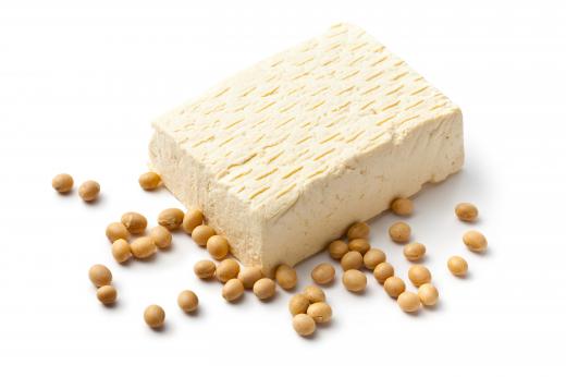 Soy products like tofu contain genistein.