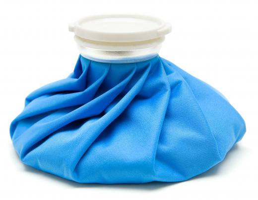 An ice pack, which can help with a double hernia.