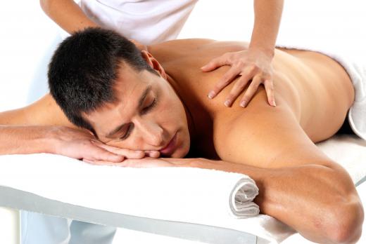 A man getting a massage.