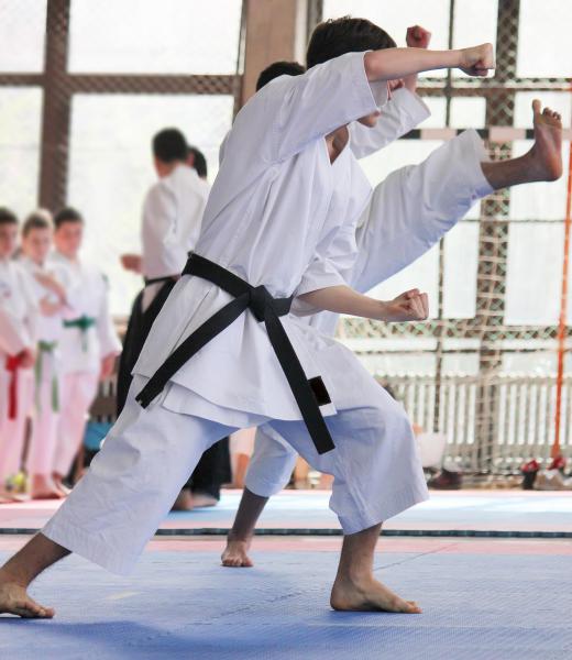 Resistance breathing is important in karate.