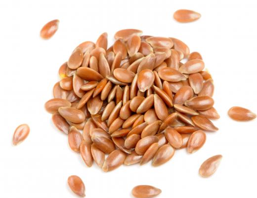 Flax seeds, sprinkled on cereal, are nutritious and rich in fiber.