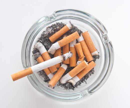 Cigarette smoke can irritate the lining of the throat.