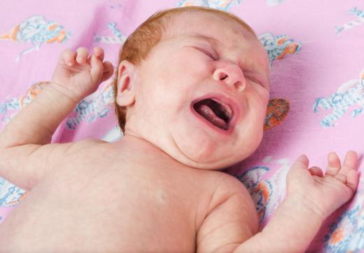 Unexplainable crying is a sign of colic in an infant.