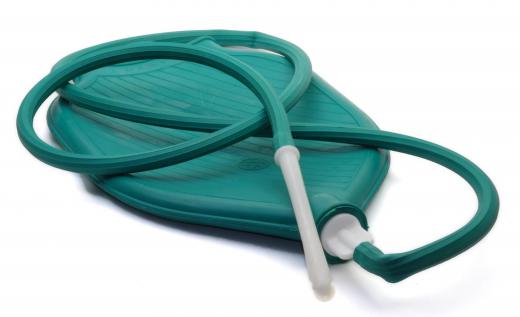 A reusable enema bag and tube.